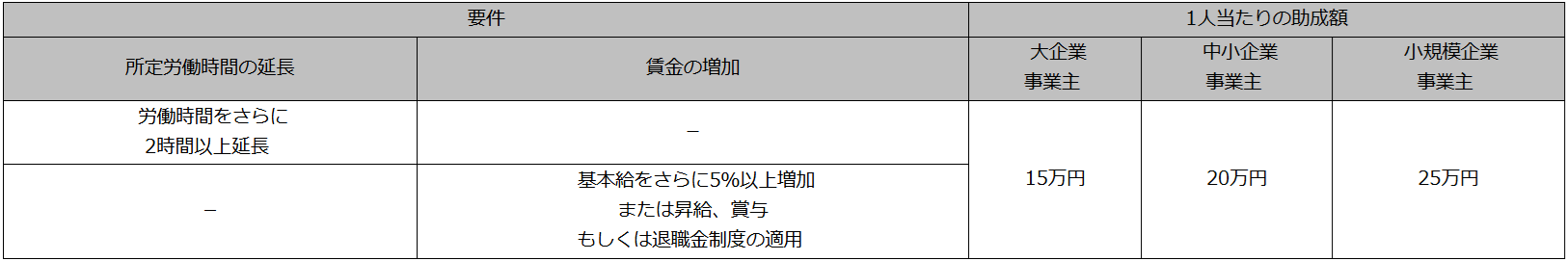 年収130万円の壁に対応したキャリアアップ助成金の新設コース_2年目